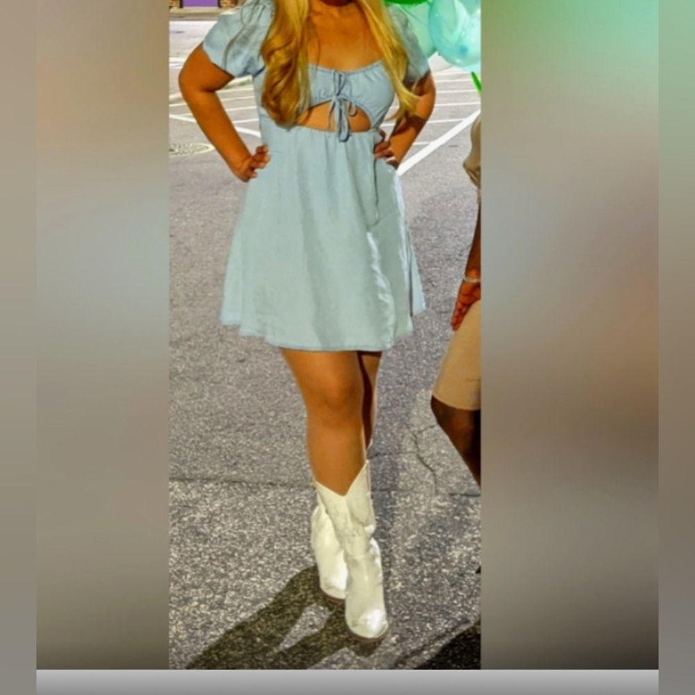 Love tree size Large denim cowgirl dress